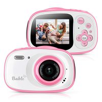 Bable Kids Camera Gifts for Girls, 8.0MP Waterproof Camera for Kids, 6 X Zoom Kids Digital Camera with 2.0" IPS Screen, Underwater Video Camera Camcorder Best Gift for Kids Included 16GB Micro SD Card