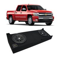 Compatible with 2007-2013 Chevy Silverado Crew Cab Truck Kicker Comp C12 Dual 12" Sub Box Enclosure - Final 2 Ohm