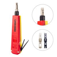 LINKOMM Network Wire Impact Punch-Down Tool with 66, 110 and Krone Blades