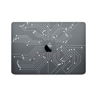 DowBier MacBook Decal Vinyl PVC Transparent Skin Sticker Cover Anti-Scratch Skin (Air 13 Inch A1369 & A1466, Pattern C)