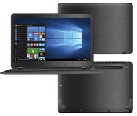 Decalrus - Protective Decal for Asus Q324UA 2-in-1 (13.3" Screen) Laptop Dark Grey Texture Brushed Aluminum Skin case Cover wrap BAasusQ324uaDark Grey