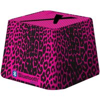 Xit Audio Bluetooth Wireless Mini Portable Speaker System for iPods, iPhones, iPads, Androids, and MP3 Players (Pink Leopard)