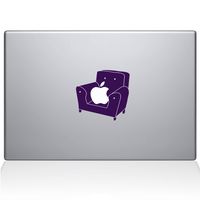 The Decal Guru 1000-MAC-13P-DB Couch Apple MacBook Decal Vinyl Sticker - 15" MacBook Pro (2015 & Older) - Lavender
