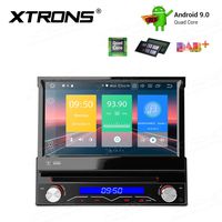 XTRONS Android 9.0 Car Stereo Radio DVD Player 7 Inch Touch Screen Universal Single Din GPS Navigation in-Dash Head Unit Supports WiFi Bluetooth 5.0 Backup Camera DVR OBD2 TPMS