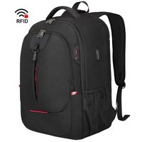 Laptop Backpack, 17 Inch Travel Business Backpacks for Men/Women with USB Charging Port, Water Resistant Anti Theft Stylish College School Bag Daypack for 17.3 Inch Notebook - Black