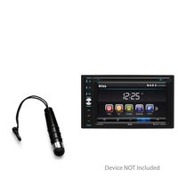 BOSS Audio BVB9358RC Stylus Pen, BoxWave¨ [Mini Capacitive Stylus] Small Rubber Tip Capacitive Stylus Pen for BOSS Audio BVB9358RC - Jet Black