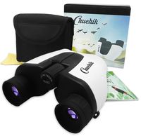 Chuchik Toys Best Binoculars for Kids, 10X22 Magnification. A Unique Gift for Boys and Girls Age 3-14.