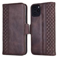 Tianniuke iPhone 11 Pro Max Case, Genuine Leather Flip Case with RFID Blocking and Kickstand Card Holder Wallet Case for iPhone 11 Pro Max 6.5-inch (2019) (Coffee)