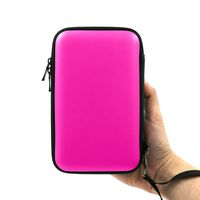 ADVcer 3DS Case, EVA Waterproof Hard Shield Protective Carrying Case with Detachable Hand Wrist Strap for Nintendo New 3DS XL, New 3DS, 3DS, 3DS XL, 3DS LL, DSi, Dsi XL, DS, DS Lite or 2DS XL, Fuchsia