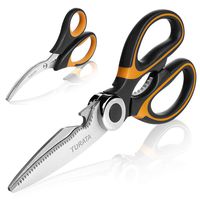 TURATA Kitchen Scissors Set Poultry Shears Seafood Lobster Scissors Heavy Duty Crab Scissors Cooking Utility Scissors Culinary Scissors Multifunctional Shears for Meat and Seafood