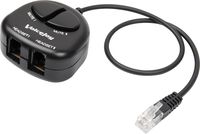 Telephone Training Adapter Y Splitter+ 2 Mute Buttons for Headset for Nortel Meridican, Norstar, Avaya, Ashtra, Mitel, Polycom, Ge and Other Ip Phones