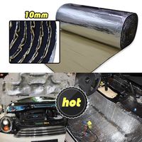 LINGDA 21.53 SqFT 10mm Heat Shield Thermal Sound Insulation Proofing Deadener Mat Car Noise Control Acoustic Dampening Moistureproof Waterproof (20"X160")