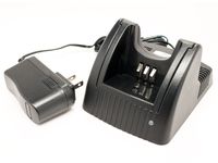 UpStart Battery NNTN4851 Charger for Motorola EP450, NNTN4496AR, CP200, PR400, CP140, NNTN4970, CP150 Two-Way Radio (100-240V)