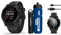Garmin Forerunner 945 (Black) Runner's Bundle | +Garmin Premium Water Bottle, HD Screen Protectors (x4) & PlayBetter Portable Charger | 2019 GPS Running Watch | Spotify/Music, Advanced Analytics, Maps
