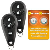 Discount Keyless Remote Replacement Car Key Fob For Subaru Forester Impreza Legacy Outback NHVWB1U711 (2 Pack)