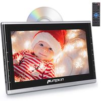 PUMPKIN 10.1 Inch Ultra-Thin Car Headrest DVD Player with Suction Drive, Support 1080P Video, HDMI, AUX, Region Free, AV in Out, USB SD, Last Memory