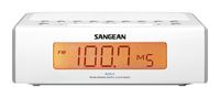 Sangean RCR-5 Digital AM/FM Clock Radio, White