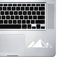 StickAny Palm Series Pyramids Sticker for MacBook Pro, Chromebook, and Laptops (White)