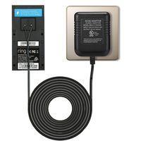 ODELENWA 18V Doorbell Transformer, Power Adapter Compatible with Smart Video Doorbells, UL Certified 3M Cable Power Supply, Black