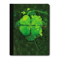 Tree-Free Greetings Four Leaf Clover Soft Cover 140 Page Tree-Free Composition Book, 9.75 x 7.25 Inches (CJ47446)