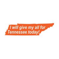 Craftique University of Tennessee Decals (I Will State (4 in), 4 in)