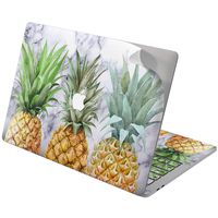 Cavka Vinyl Decal Skins for Apple MacBook Pro 13" 2019 15" 16" 2018 2016 Retina 2017 Mac Air 11 Mac 12 Hawaiian Nice Print Gray Marble Tropical Pineapple Protective Laptop Sticker Cover Fruit Design