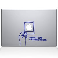 The Decal Guru Shake it Like a Polaroid Picture MacBook Decal Vinyl Sticker - 13" MacBook Pro (2016 & Newer) - Dark Blue (1170-MAC-13X-DB)