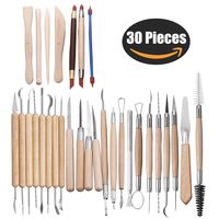 BESKIT 30PCS Clay Sculpting Tools Pottery Carving Tool Set Halloween Sculpting Kit