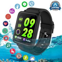 Fitness Tracker, Smart Watch Activity Tracker Watch IP67 Waterproof Fitness Smart Watches with Heart Rate Monitor Step Counter Sleep Monitor Sports Watch Call Notifications for Men Women Kids