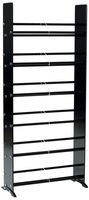 TransDeco TD319B Glass Multimedia Rack for for 336 CD 234 DVD, Black/Chrome