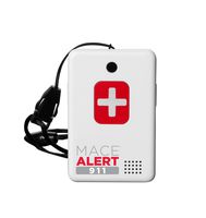 Mace Brand Alert 911 One Touch Direct Connection Emergency Device, Calls 911 with 2-Way Voice, 2.5" x 2" x .75" (80239)