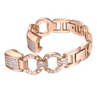 bayite Metal Bands Compatible with Fitbit Alta and Alta HR, Set with Rhinestone, Rose Gold