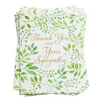 Sympathy Notes - Thank You for Your Sympathy Greenery