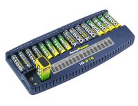 AccuPower IQ216 NiMH NiCd 16 Slot AA AAA 9V Battery Charger with LCD Display