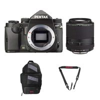 Pentax KP DSLR Camera (KP Black, w/Pentax 55-300mm Lens)