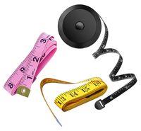 Ultima 3pc Double Scale Soft Tape Measure Set for Sewing, Quilting, Tailoring, Body Measurement & More