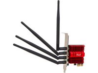 Rosewill RNX-AC1900PCEv2, Dual Band Wireless AC1900 Wi-Fi Adapter for Desktop, Up to 1300 Mbps (5.0 GHz) + 600 Mbps (2.4 GHz) Wireless Data Rates, PCI-Express Interface, 3 x External Antennas