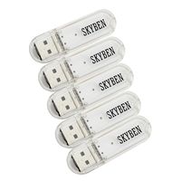SKYBEN USB Light Portable Mini Pocket LED Lamp Nightlight USB Power Light for Power Bank PC Laptop Notebook Computer and Other USB Devices(5 PCS)