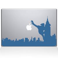 The Decal Guru 2071-MAC-15X-LB King Kong City Skyline Decal Vinyl Sticker, Light Blue, 15" MacBook Pro (2016 & Newer)