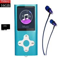 MP3 Player/Music Player,16GB TF Card Portable Digital Music Player/Video/Voice Record/FM Radio/E-Book Reader,Ultra Slim 1.8''Screen with HiFi Earbuds