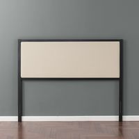 Zinus Kendal Taupe Upholstered Metal Headboard, King