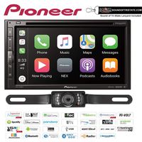 Pioneer AVH-2550NEX in Dash DVD Receiver with a License Plate Backup Camera and a Sound of Tri-State Lanyard Bundle