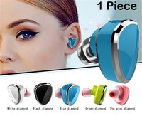 Sound Force Single Earbud Wireless Bluetooth 4.1 for Women Men. LQQK and Feel Amazing. Works On Apple Android Cell Phone - Mic for Hands Free Calling-USB Bracelet Charger Manos libres Bluetooth