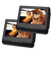 Sylvania 10-Inch Dual Screen Portable DVD Player with USB Card Slot, Remote Control and Car Seat Mount