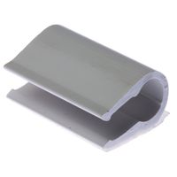 Panduit ADCC31-AT-C10 Adhesive Backed Dual Cord Clip, High Temp, .33-Inch Bundle, White (100-Pack)