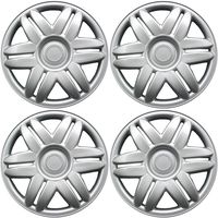 15 inch Hubcaps Best for 1988-2001 Toyota Camry - (Set of 4) Wheel Covers 15in Hub Caps Silver Rim Cover - Car Accessories for 15 inch Wheels - Snap On Hubcap, Auto Tire Replacement Exterior Cap