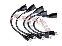 1ft (0.3M) 18AWG (Power Extension Cord) Power Extension Cable 1 Feet (0.3 Meters) 3 Conductor (NEMA 5-15P to NEMA 5-15R) 10 Amp Power Cable CNE46058 (5 Pack)