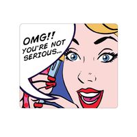 OTM Essentials POP Prints White Mouse Pad, Lady Lucy (OP-MPV1WM-POP-01)