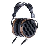 Audeze LCD-3 Over Ear Open Back Headphone Zebrano Wood Rings with New Suspension Headband ... Leather Free