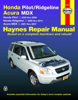 Honda Pilot (03-08), Ridgeline (06-14) & Acura Mdx (01-07) Technical Repair Manual (Haynes Repair Manual)